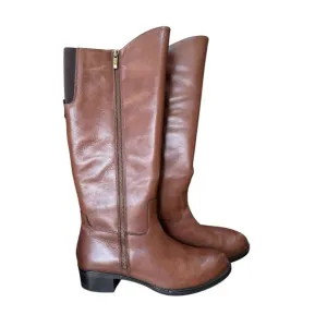 Franco Sarto Christina brown tall leather riding boots size 10