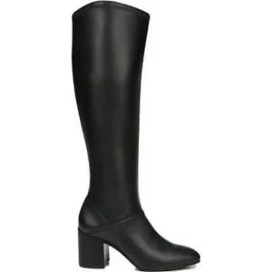 Franco Sarto L-Tribute Black Square Toe Block Heel Women's Boots Size 9.5