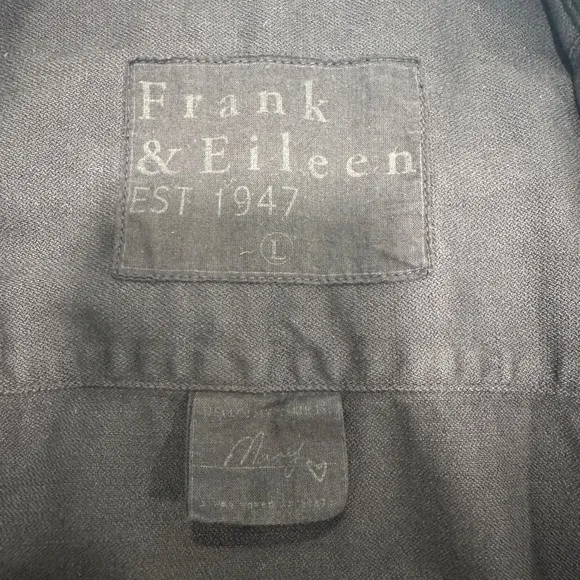 Frank &amp; Eileen ‘Mary’ Dress, Black Famous Denim, LARGE