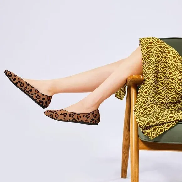 Frank Mully Flat Shoes Women Yellow Pointed Toe Slip On Softable Comfort Shoes