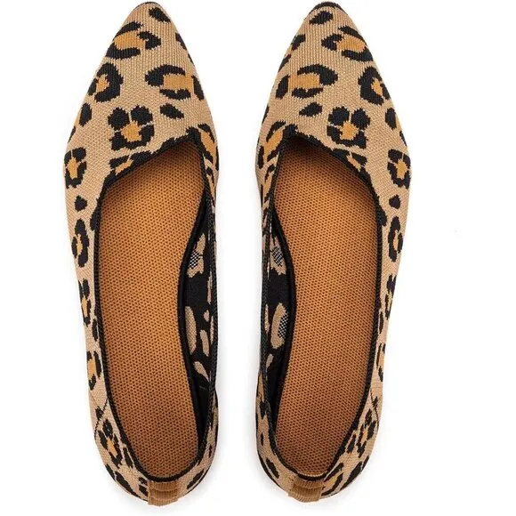Frank Mully Flat Shoes Women Yellow Pointed Toe Slip On Softable Comfort Shoes