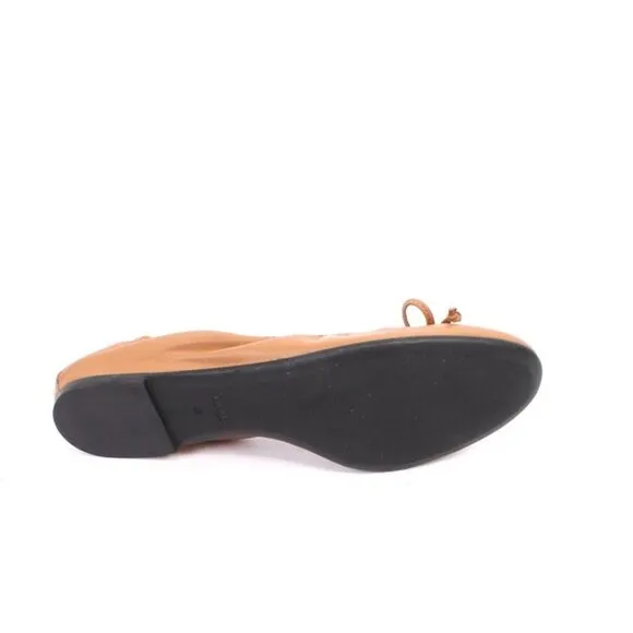 Frau 2480 Brown Leather / Bow Comfort Ballet Flats
