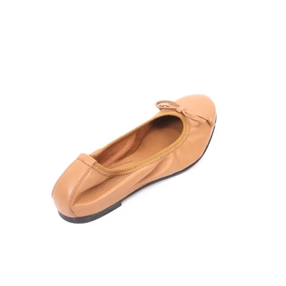 Frau 2480 Brown Leather / Bow Comfort Ballet Flats