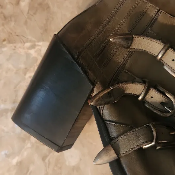 FREE PEOPLE BASKE CALIFORNIA ROSCOE 3 BUCKLE BOOTS
