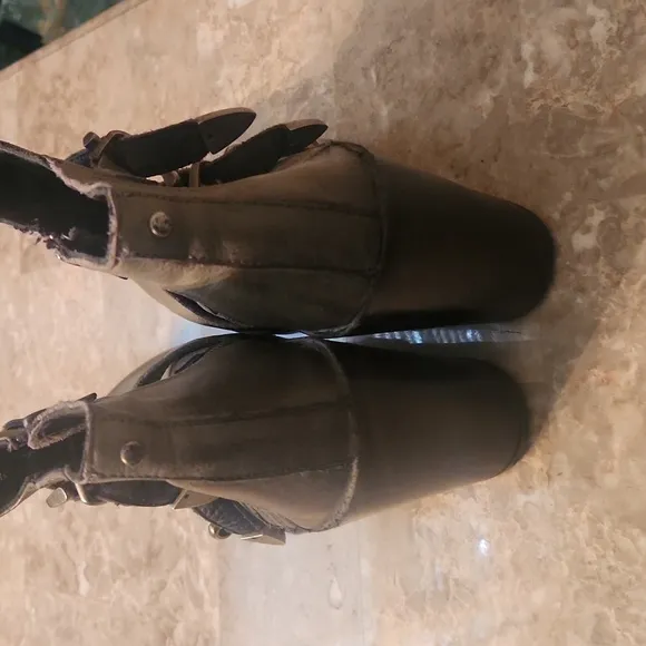 FREE PEOPLE BASKE CALIFORNIA ROSCOE 3 BUCKLE BOOTS