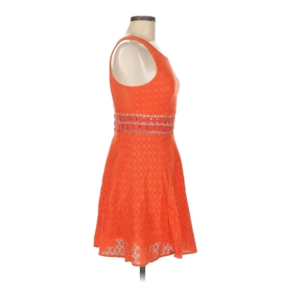 Free People 'Daisy' Lace Fit &amp; Flare Sleeveless Mini Dress - Size 6 - EUC