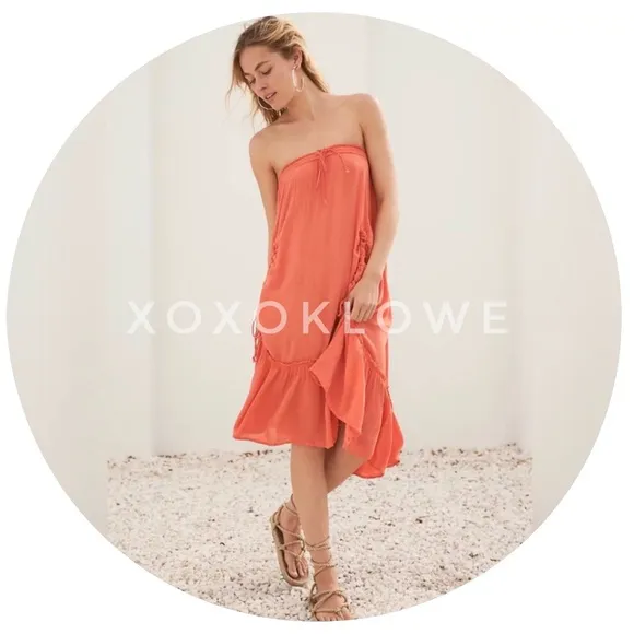 Free People El Sol Convertible Maxi Skirt Dress NWT L