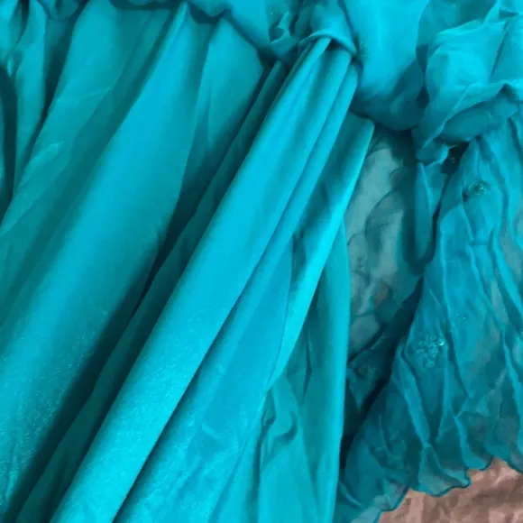 Free People Emerald Celestial Halter Gown