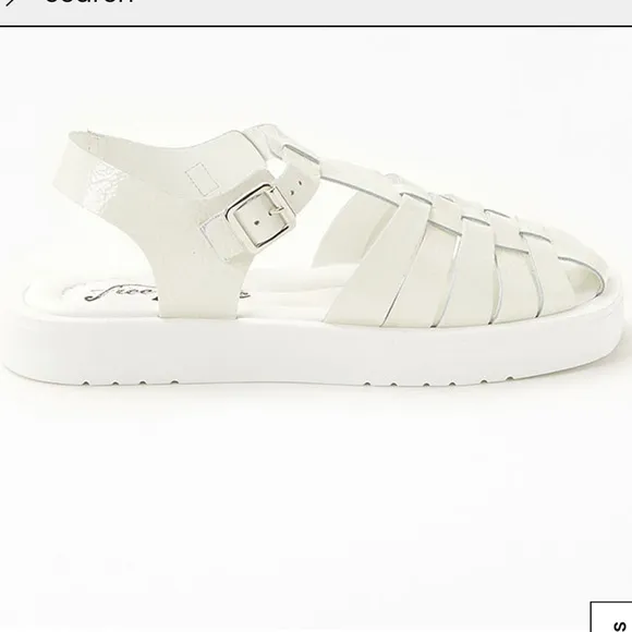 Free People Finn Fisherman Platform Italian Leather Sandals in White/Cream 38