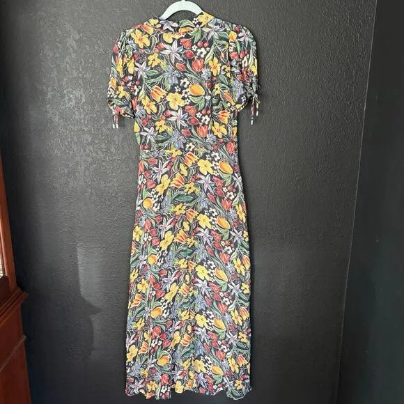 FREE PEOPLE Lemon Meringue Midi Dress size XS