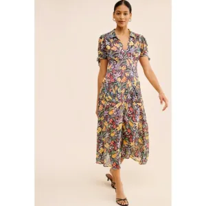 FREE PEOPLE Lemon Meringue Midi Dress size XS
