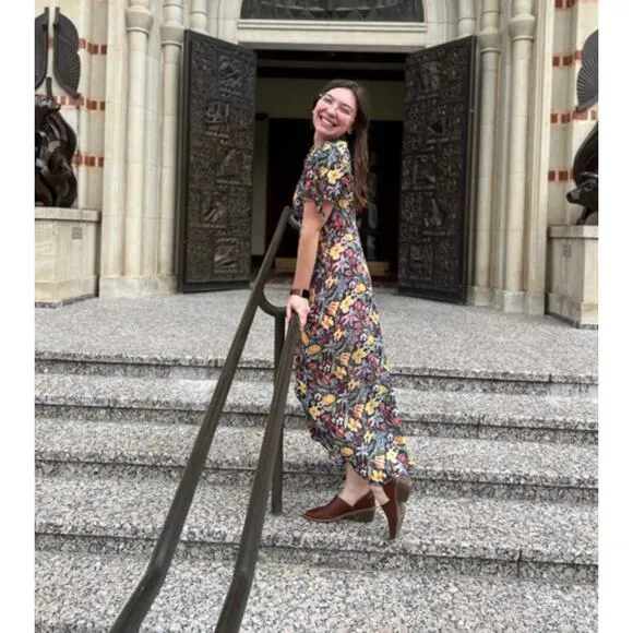 FREE PEOPLE Lemon Meringue Midi Dress size XS