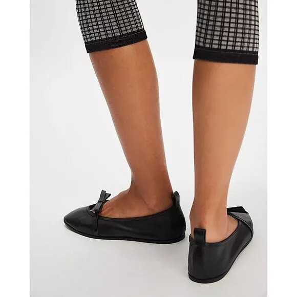 FREE PEOPLE Mania Bow Flats / Black Leather