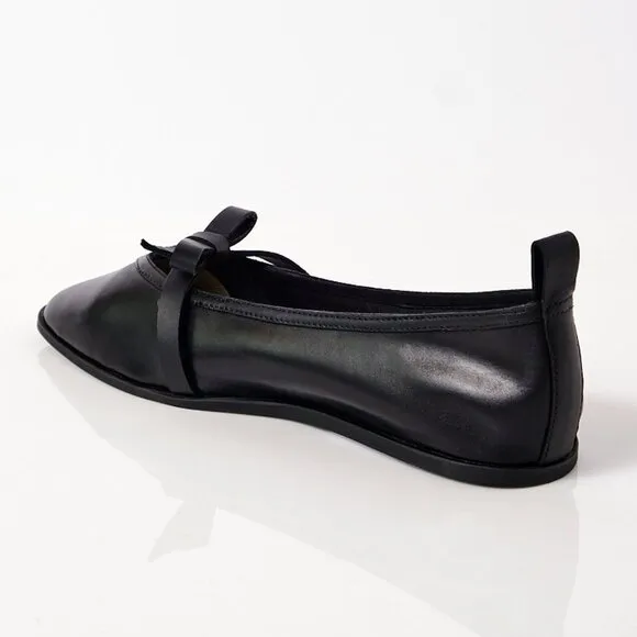 FREE PEOPLE Mania Bow Flats / Black Leather