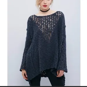 [Free People] Pretty In Pointelle Longline Sweater