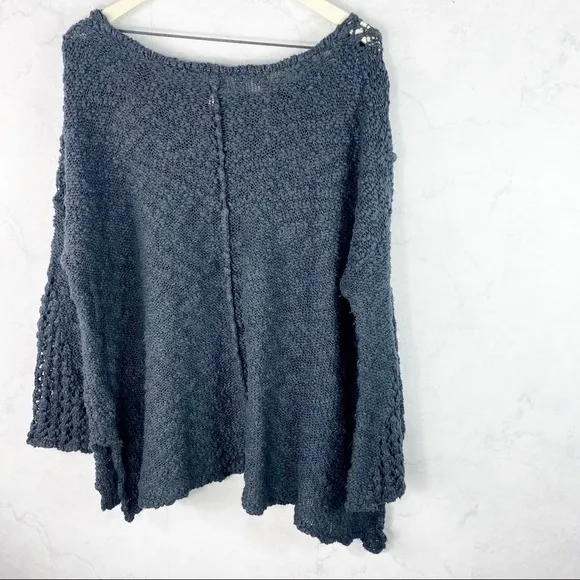 [Free People] Pretty In Pointelle Longline Sweater