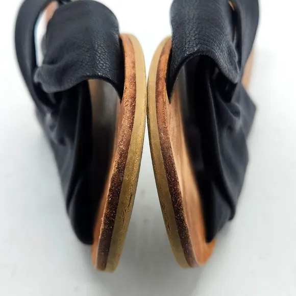 FREE PEOPLE RIO VISTA LEATHER FLAT SLIDE SANDALS SIZE 38, 7US