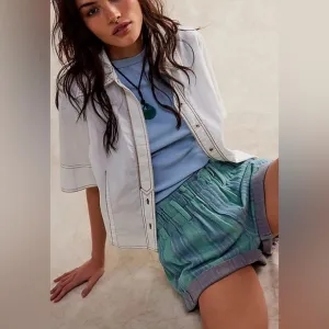 FREE PEOPLE Solar Flare Baja Striped Shorts NWT