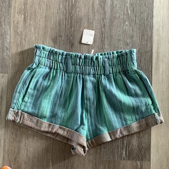 FREE PEOPLE Solar Flare Baja Striped Shorts NWT