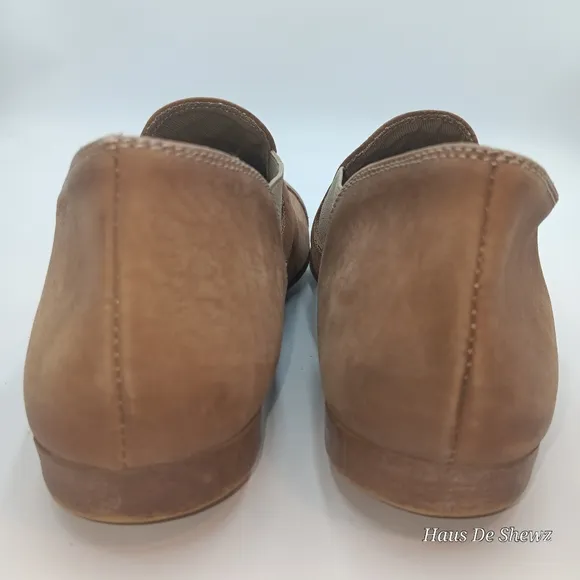 Free People Suade Leather tan Pointed Toe Flats Women's Sz 37