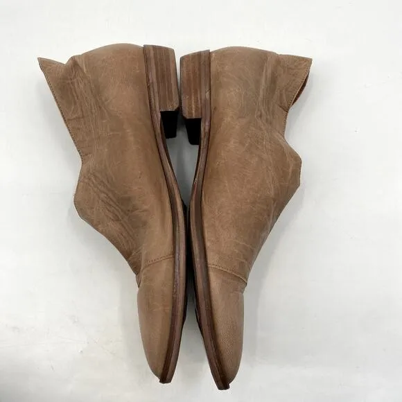 Free people Tan D'orsay Pointed Toe Flats