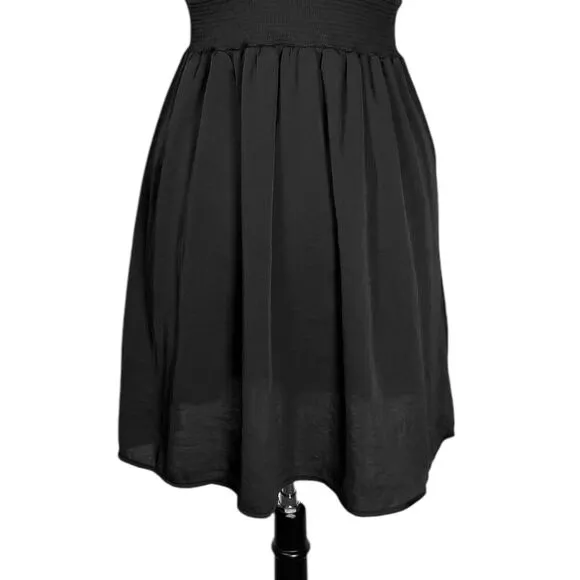 Free People Women's Dress Black Floral Lace Whimsigoth Grunge Witchy Babydoll S