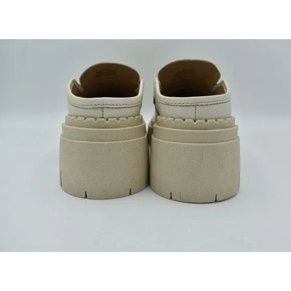 Free People Womens Size EU 38.5 US 8.5 Lyra Link Bone Leather Slip On Mule Shoes
