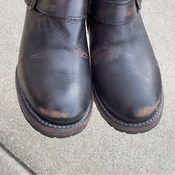 Freebird by Steven Carlito distressed leather ankle boots women’s size 7