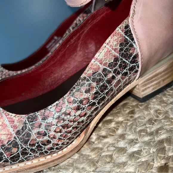 Freebird by Steven Marilyn Snake Print Shoes