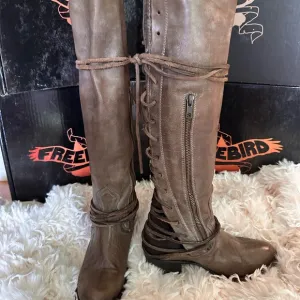 Freebird Coal Women's leather boots.