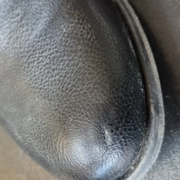 Frye and Co. Elodie Black Faux Leather Side Zip Combat / Moto Boot - Size 8