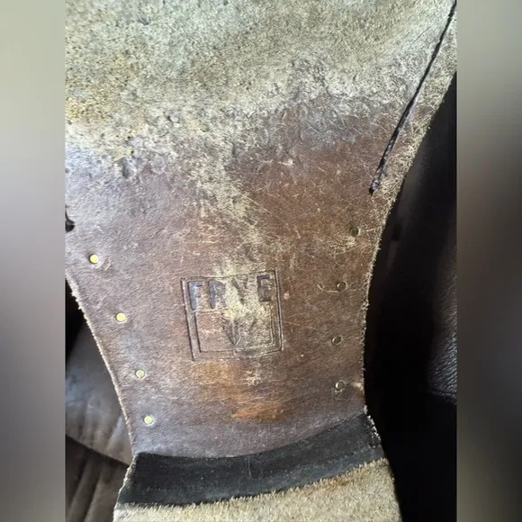 Frye Brown Leather Knee-High Boots Size 11