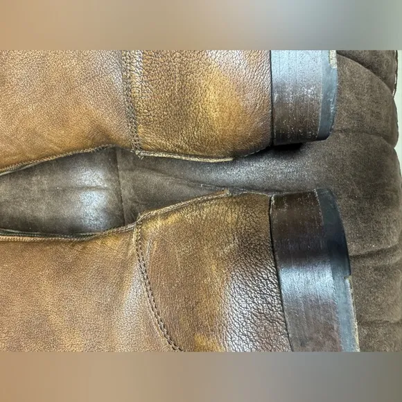 Frye Brown Leather Knee-High Boots Size 11