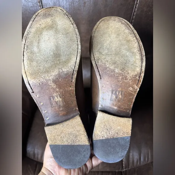 Frye Brown Leather Knee-High Boots Size 11
