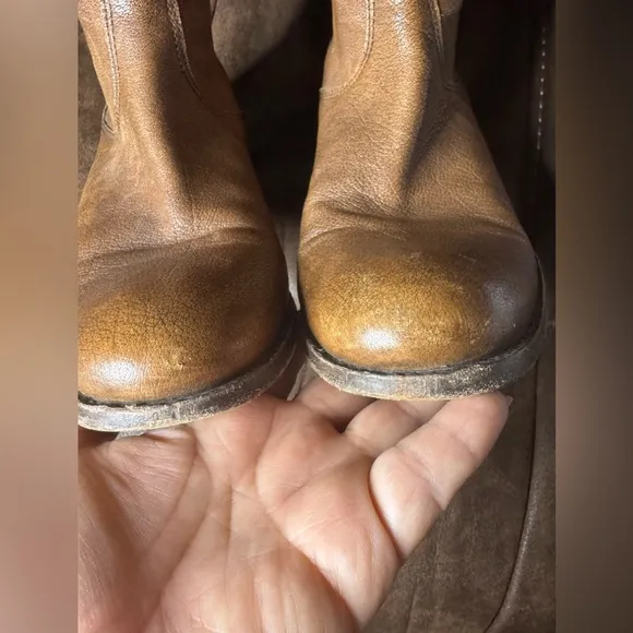 Frye Brown Leather Knee-High Boots Size 11