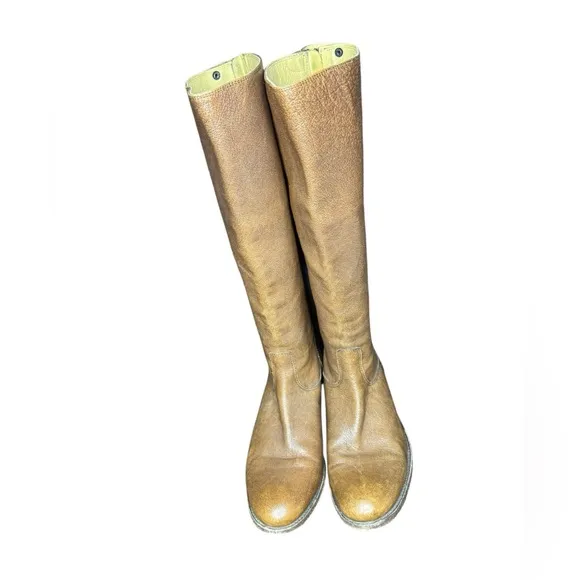 Frye Brown Leather Knee-High Boots Size 11