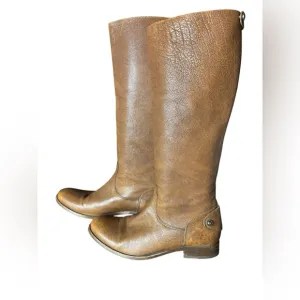 Frye Brown Leather Knee-High Boots Size 11