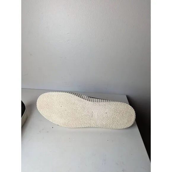FRYE Camille Black Suede Perforated Slip On Shoes Size 9M
