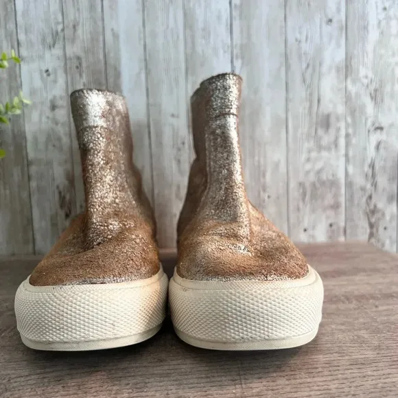 Frye Gia Metallic Boots