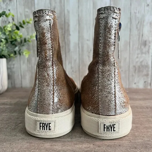 Frye Gia Metallic Boots