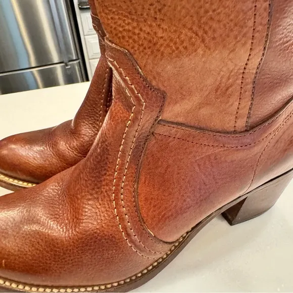 FRYE JANE WOMEN’S LEATHER TALL BOOTS BROWN 8.5 $348 Excellent!