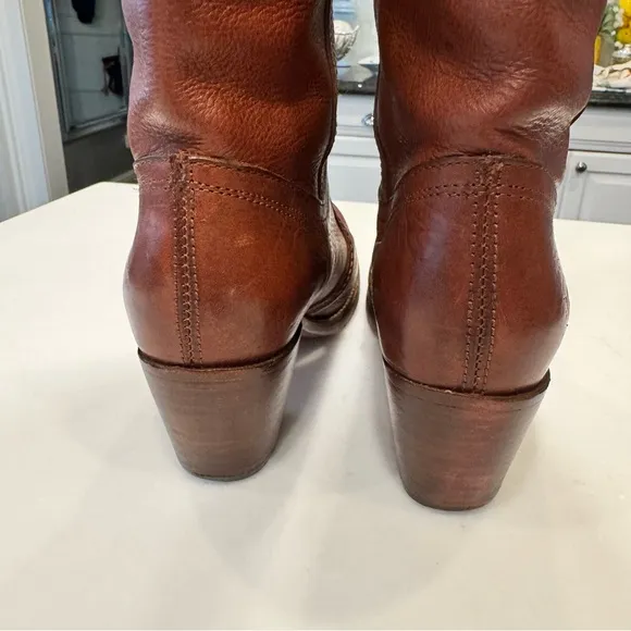 FRYE JANE WOMEN’S LEATHER TALL BOOTS BROWN 8.5 $348 Excellent!