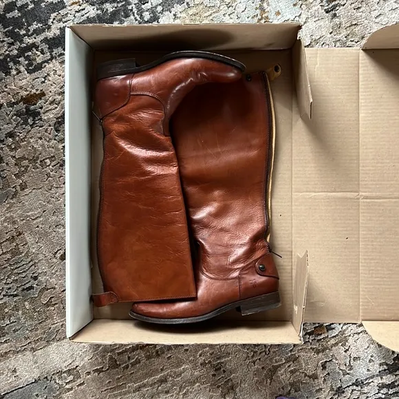 Frye Melissa Button Back Zip Boots