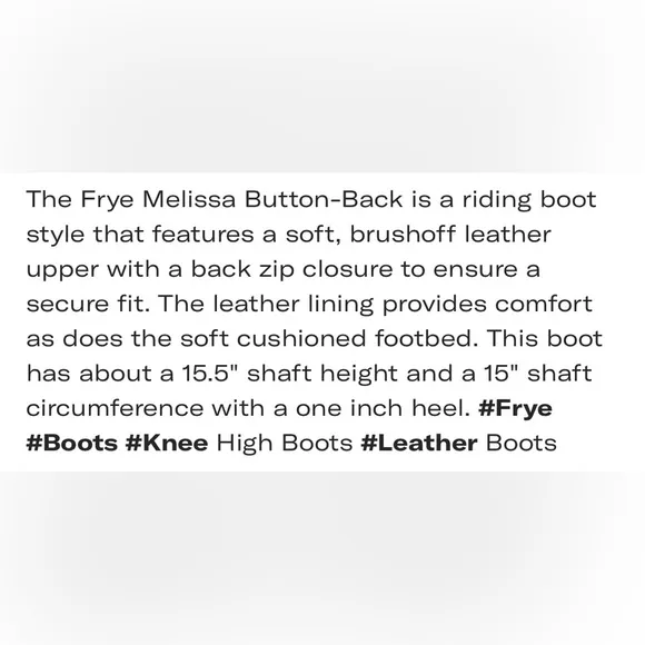 Frye Melissa Button Back Zip Boots