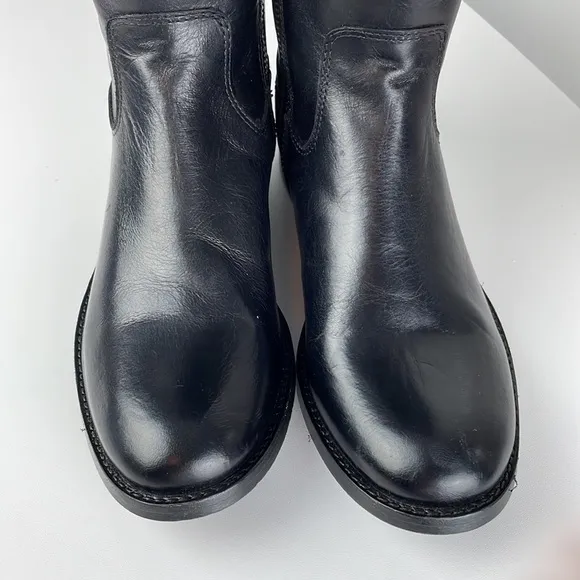 FRYE MELISSA BUTTON INSIDE ZIP Genuine Leather Side Zip Boots NWOT Sz 6