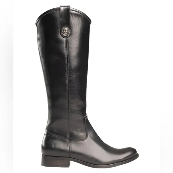 FRYE MELISSA BUTTON INSIDE ZIP Genuine Leather Side Zip Boots NWOT Sz 6