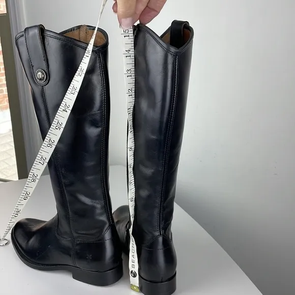 FRYE MELISSA BUTTON INSIDE ZIP Genuine Leather Side Zip Boots NWOT Sz 6