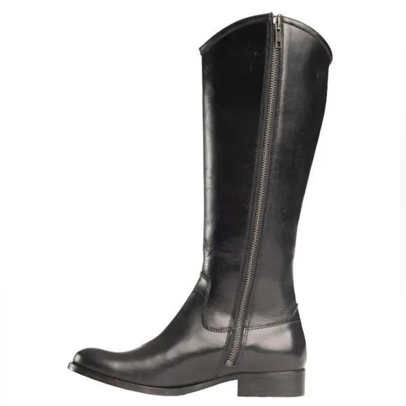 FRYE MELISSA BUTTON INSIDE ZIP Genuine Leather Side Zip Boots NWOT Sz 6