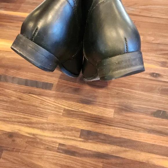 Frye Melissa Button Womens Black Leather Boots Extended Calf
