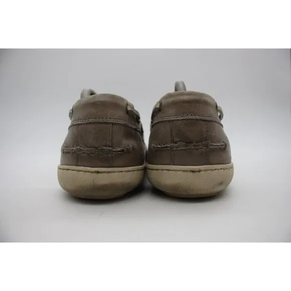 Frye Men's Size 10 D Briggs Boat Shoe Slate Gray Leather Casual Shoes Lace Up